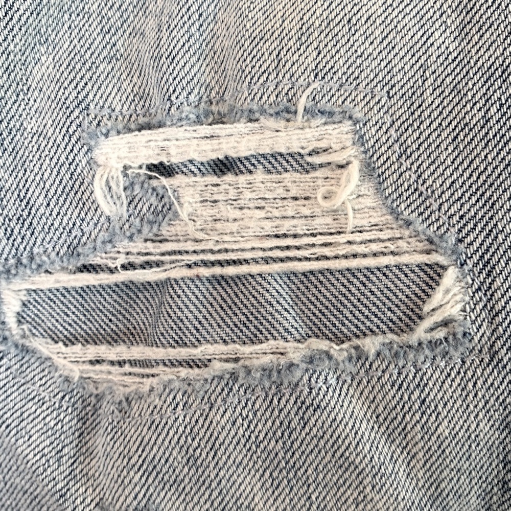 White House Black Market High Rise Everyday Soft Denim Distressed Straight Jeans - Picture 8 of 9